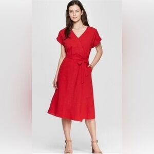 Universal Thread Red Wrap Dress – Size XS